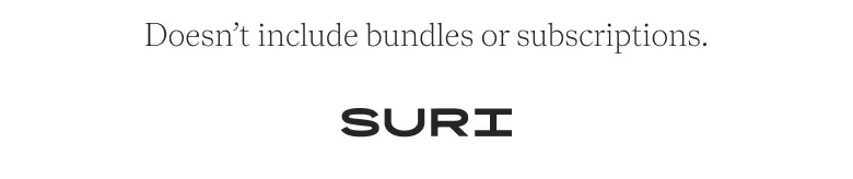 Doesn't include bundles or subscriptions