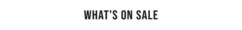 What's On Sale