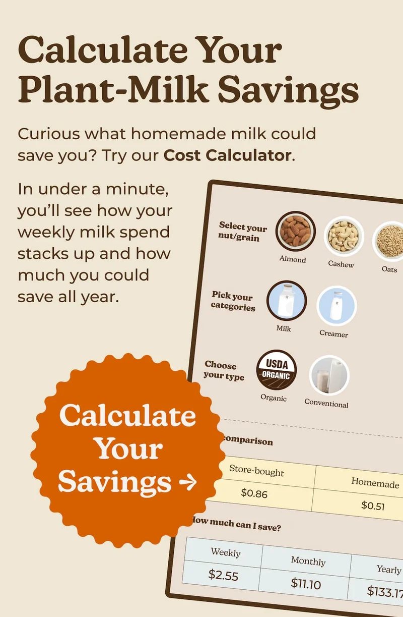Calculate your plant-milk savings