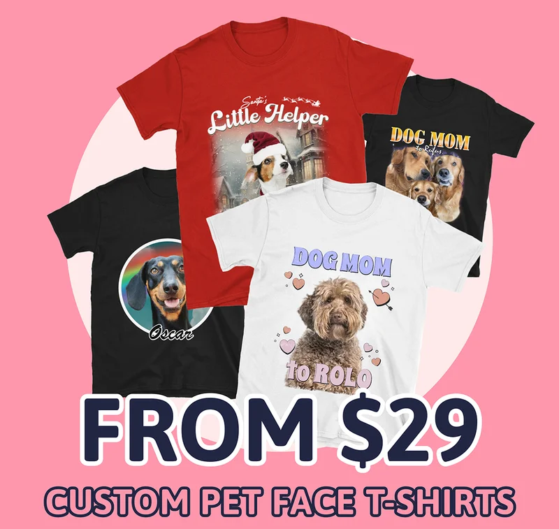 From $29 - Custom Pet Face T-shirts
