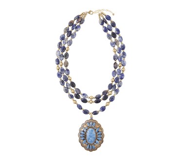 Barse Artisan Crafted Denim Blue Lapis Necklace