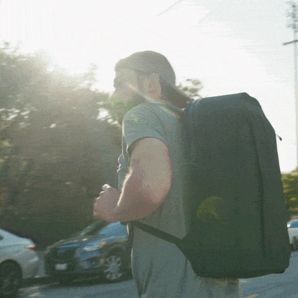Gif of Moment Bags being used around the city.