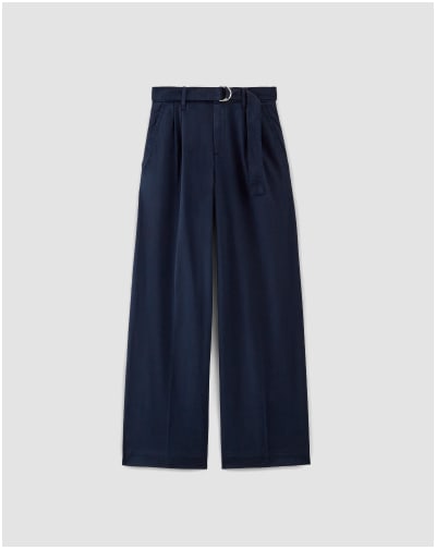 [image]The Pleated Wide-Leg Chino