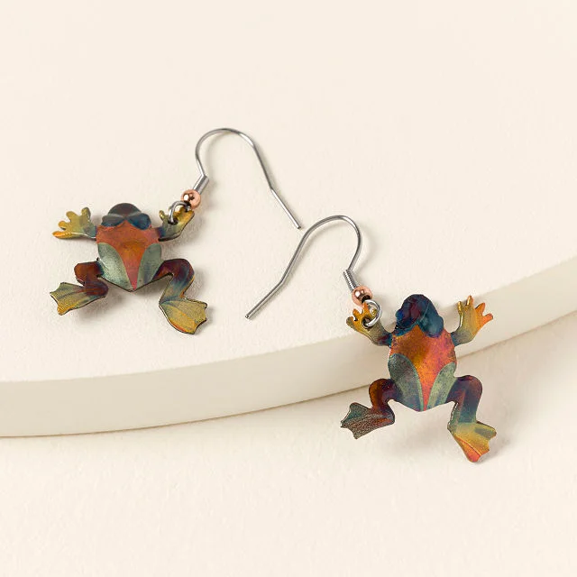 Lucky Little Frog Earrings