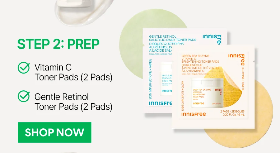 VITAMIN C AND GENTLE RETINOL TONER PADS
