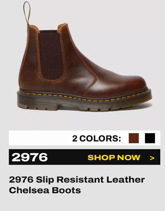 2976 Slip Resistant Leather Chelsea Boots