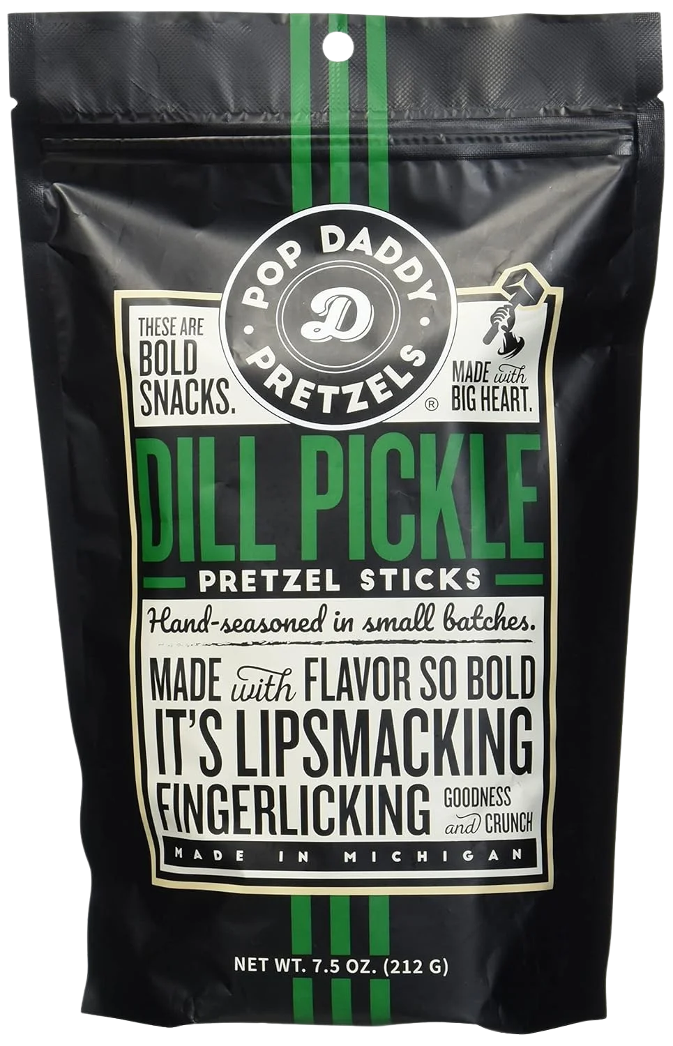 Image of Pop Daddy Pretzels Dill Pickle Pretzel Sticks