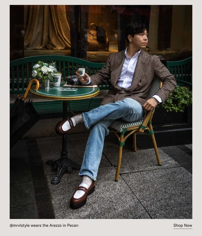 @mrvlstyle wears the Arezzo in Pecan–Shop Now