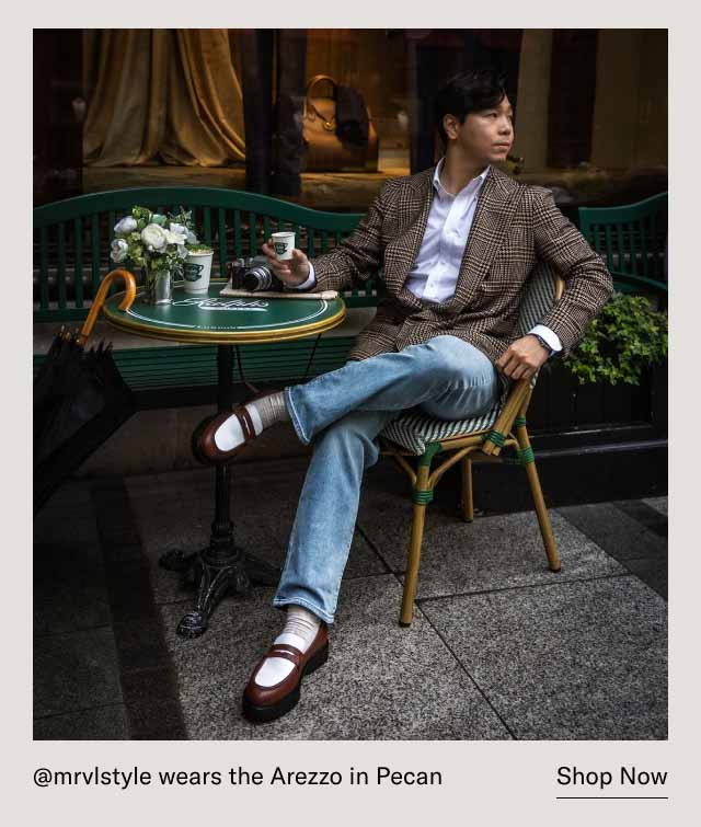 @mrvlstyle wears the Arezzo in Pecan–Shop Now