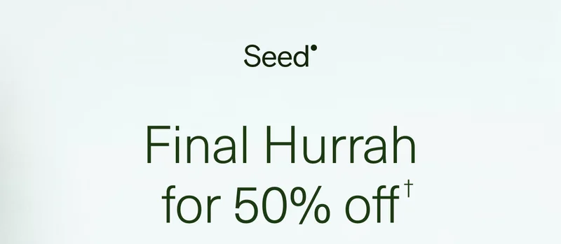 Final Hurrah for 50% off†