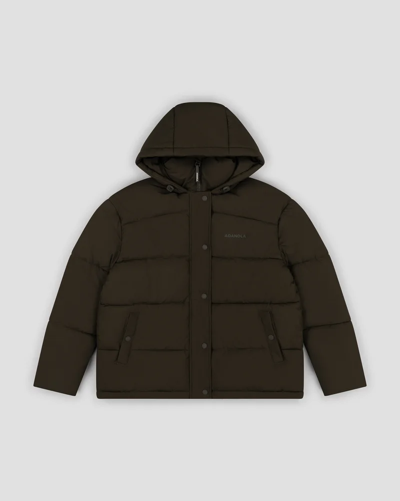 Hooded Puffer Jacket - Black