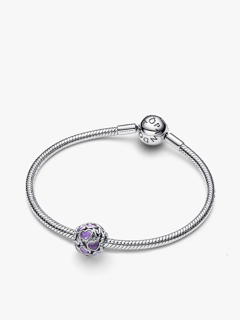 Openwork Hearts Mom Charm
