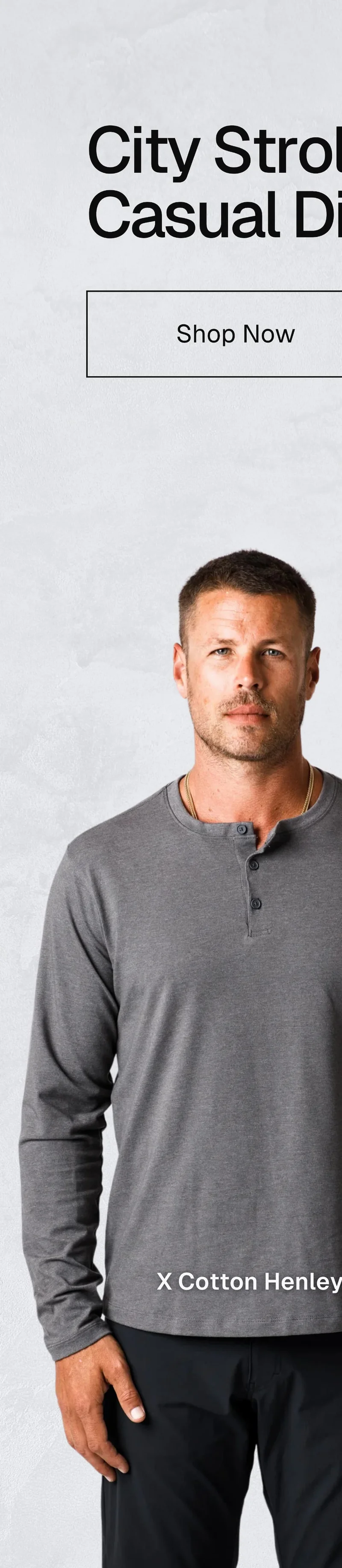 X Cotton Henley