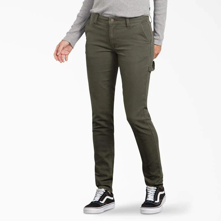 Women's FLEX Slim Fit Duck Carpenter Pants