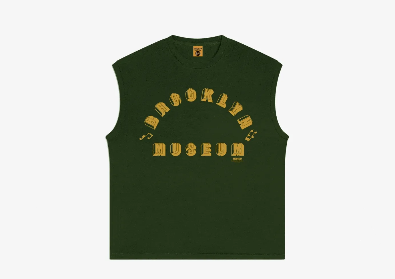 A GIF of Broadcast x Brooklyn Museum tank tops and sweatshirts