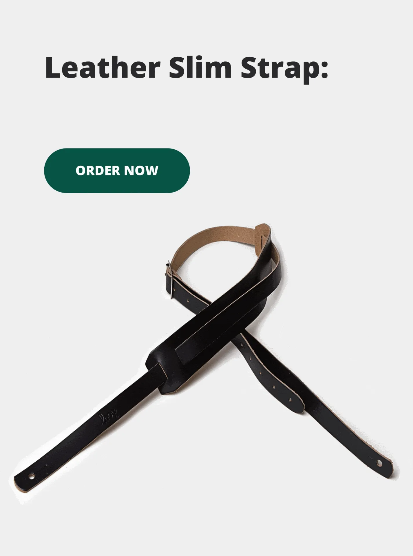 Leather Slim Strap: Back in Stock