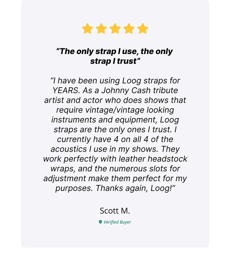 Review: "The only strap I use the only strap I trust"
