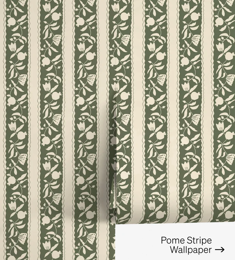 Shop Pome Stripe Wallpaper