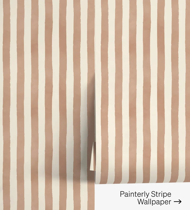 Shop Painterly Stripe Wallpaper