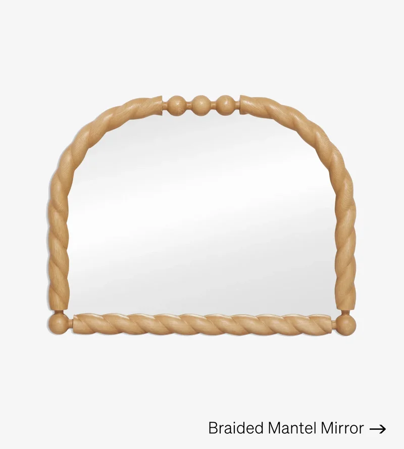 Shop Braided Mantel Mirror