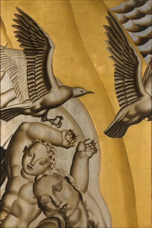 Panel from the Grand Salon of the Ocean Liner “Normandie” by Jean Dupas
