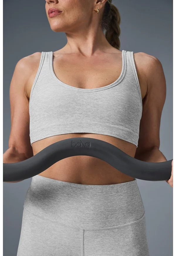 Alosoft Center Stage Bra - Athletic Heather Grey - Athletic Heather Grey / S