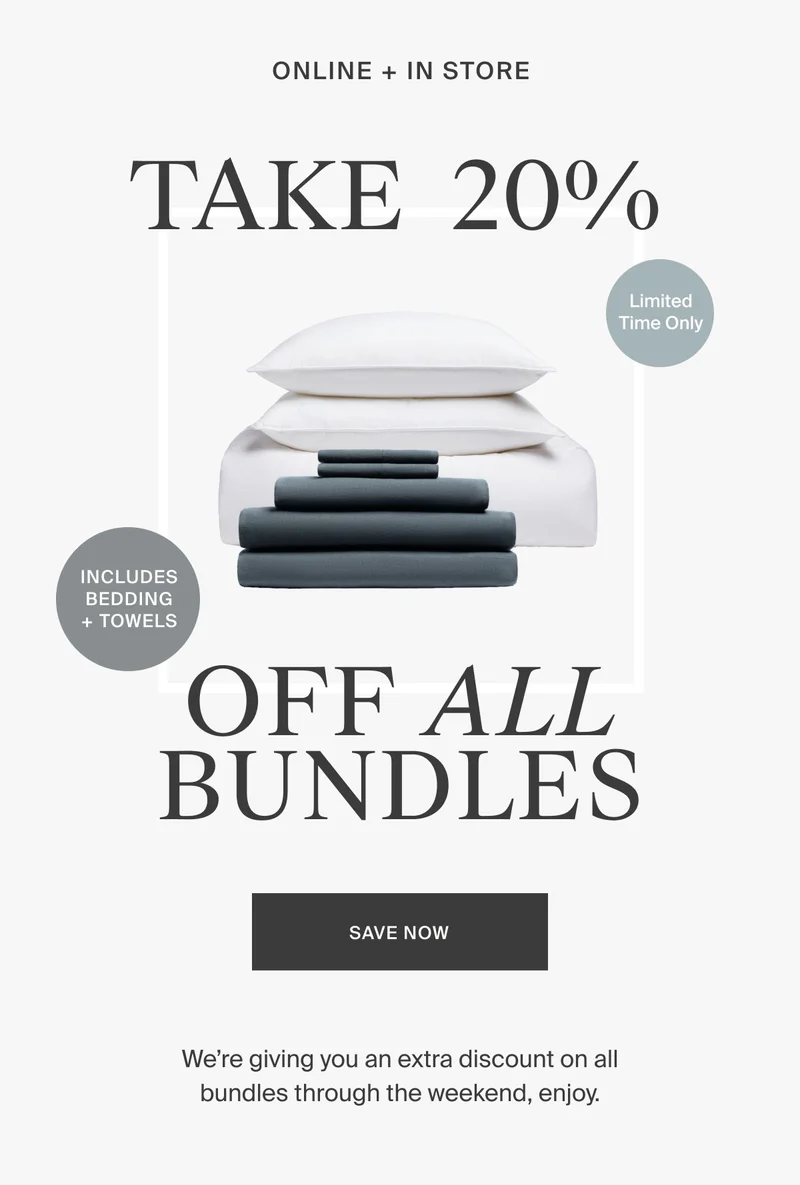 Save 20% on all Bundles