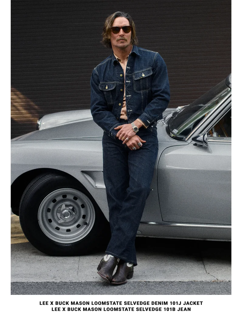 Lee x Buck Mason loomstate selvedge denim 101j jacket Lee x Buck Mason loomstate selvedge 101b jean