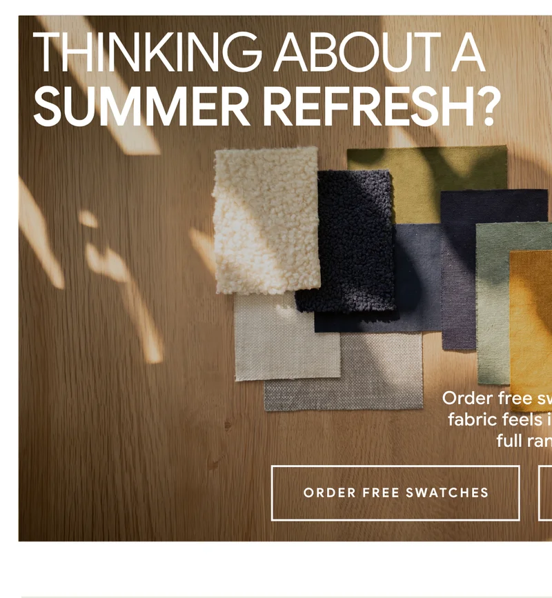 Thining about a summer refresh? Order swatches