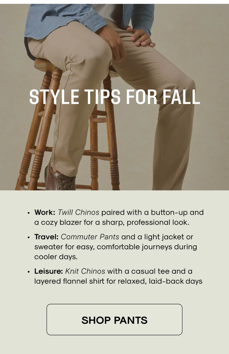STYLE TIPS FOR FALL