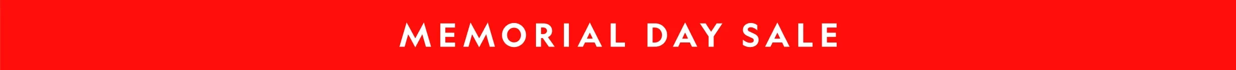 Memorial Day Sale