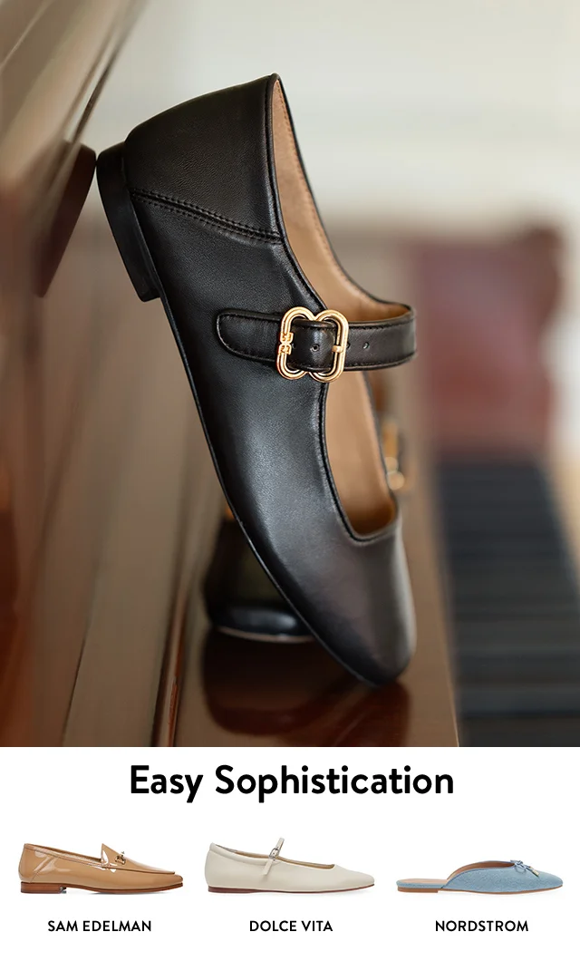 Four styles of flats from Sam Edelman and more.