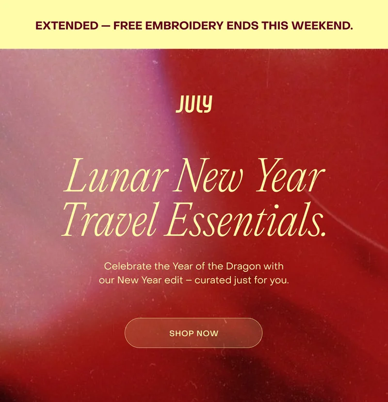 Lunar New Year Essentials. Celebrate the year of the Dragon with our New Year Edit - curated just for you.