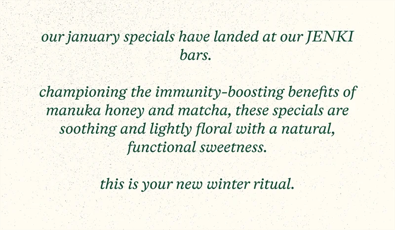 Introducing January Specials