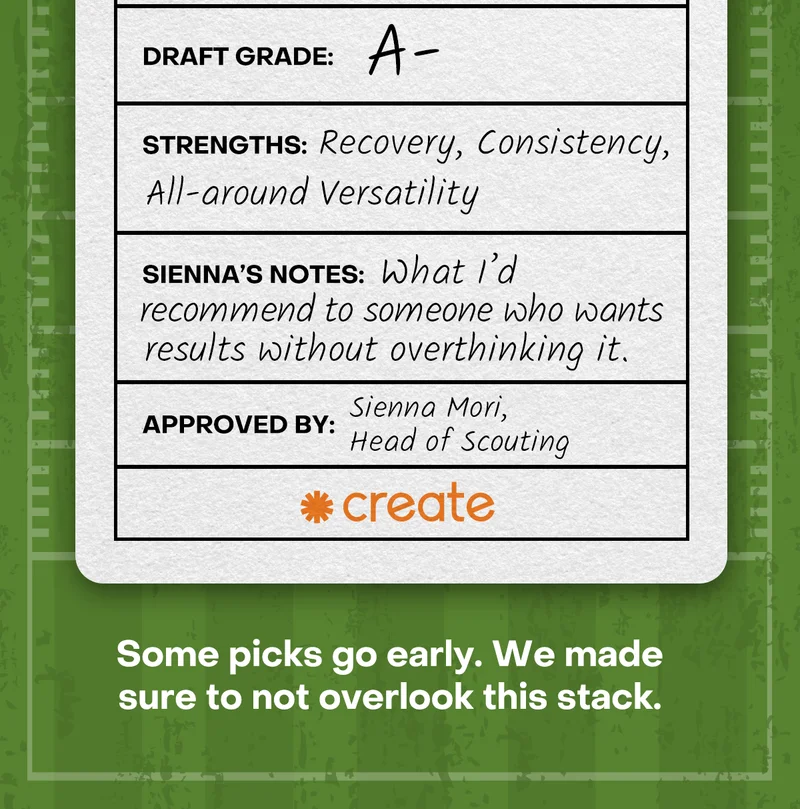 For recovery, consistency, and all-around utility. For someone who wants results, without overthinking it. Some picks go early. We made sure to not overlook this stack.