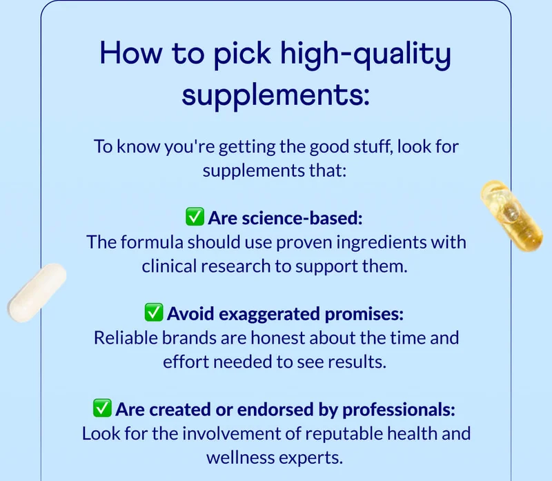 How to pick high-quality supplements:
