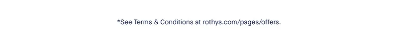*See Terms & Conditions at rothys.com/pages/offers.
