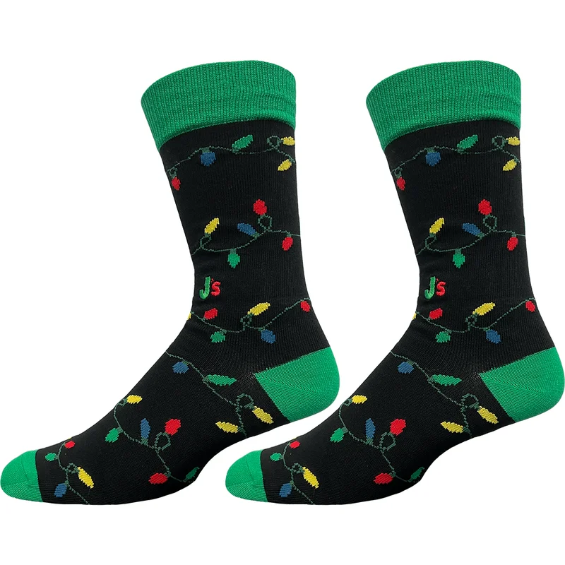Image of Christmas Lights Men's Crew Socks