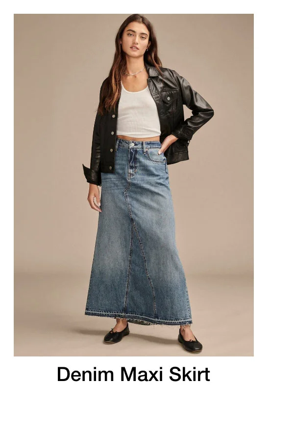 Denim Maxi Skirt