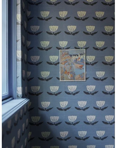 Janna Grasscloth Wallpaper by Sarah Sherman Samuel-Brown