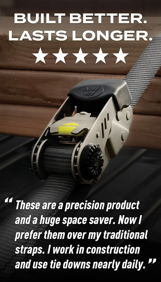 Built Better. Lasts Longer. | CamJam HookLock Ratchet Strap