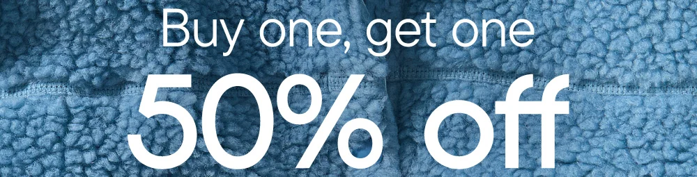 Buy one, get one 50% off