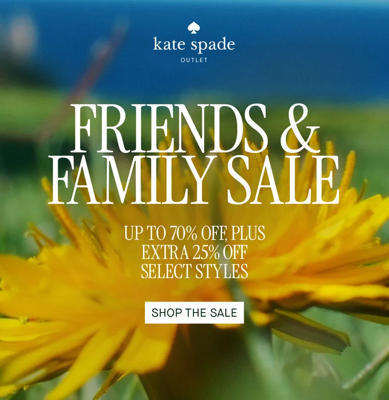 FRIENDS & FAMILY SALE