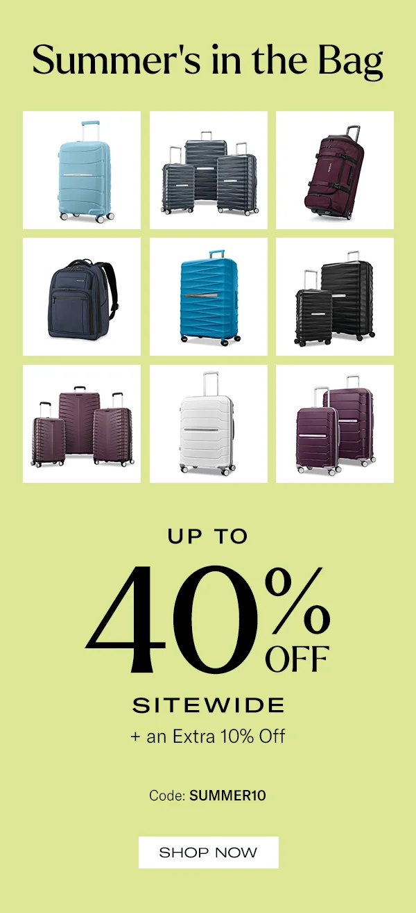 Shop Up to 40% Off + Extra 10% + FREE Shipping