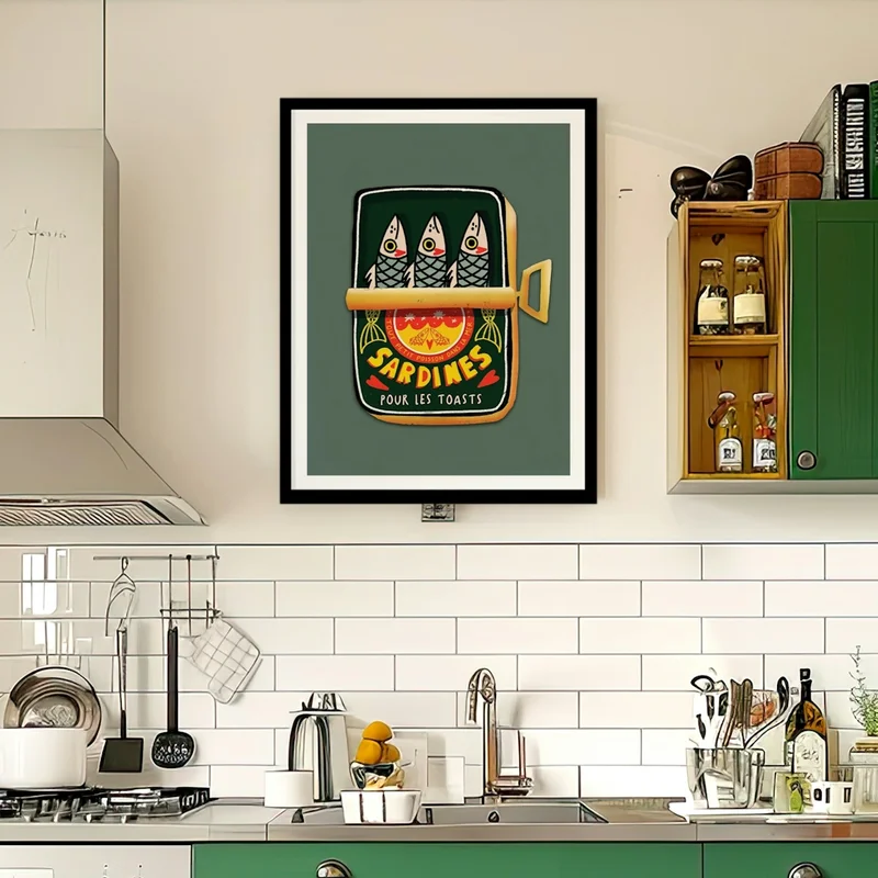 Image of Green Sardines Art Print