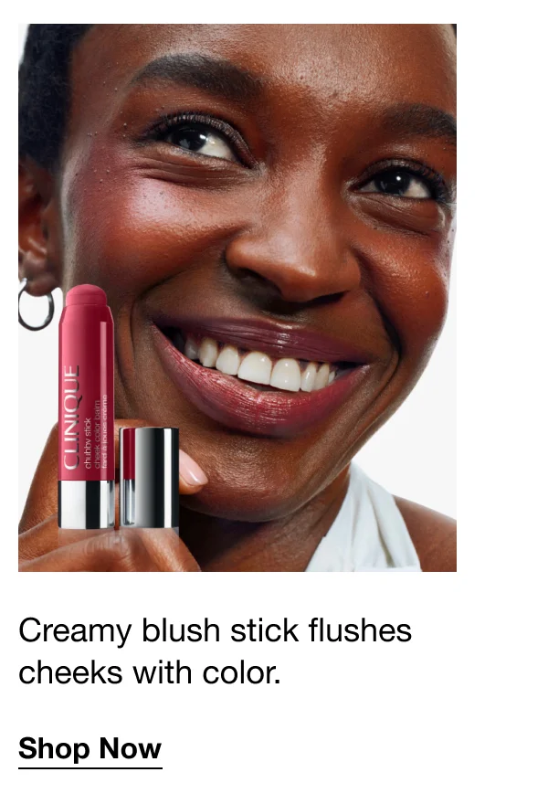 Creamy blush stick flushes cheeks with color. | Shop Now