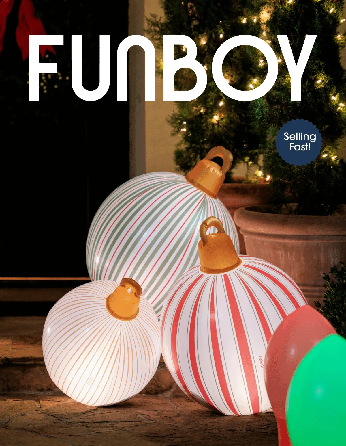 Funboy Light-Up Ornament Trios - Selling Fast