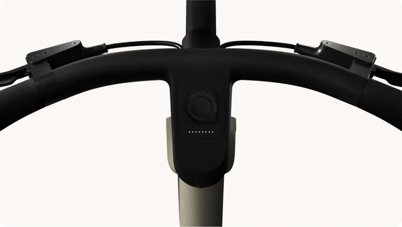 A photograph render of the cockpit with the battery LED indicators