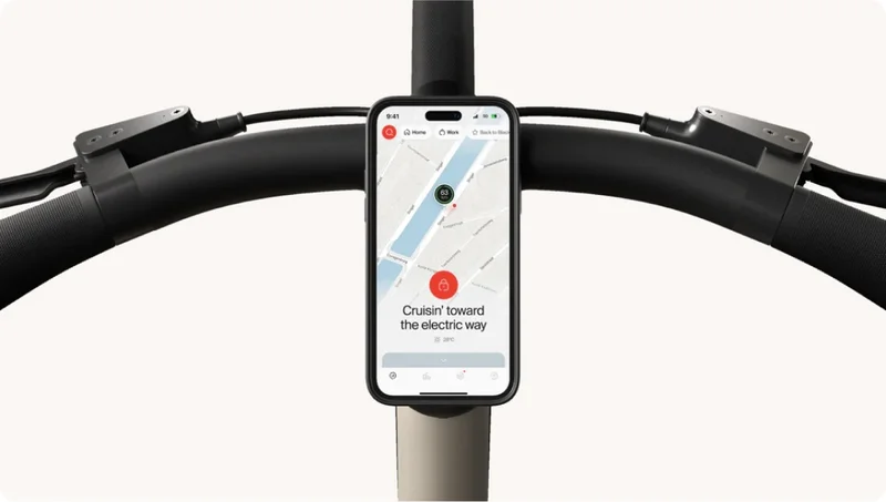 A photograph render of the cockpit with the phone docked