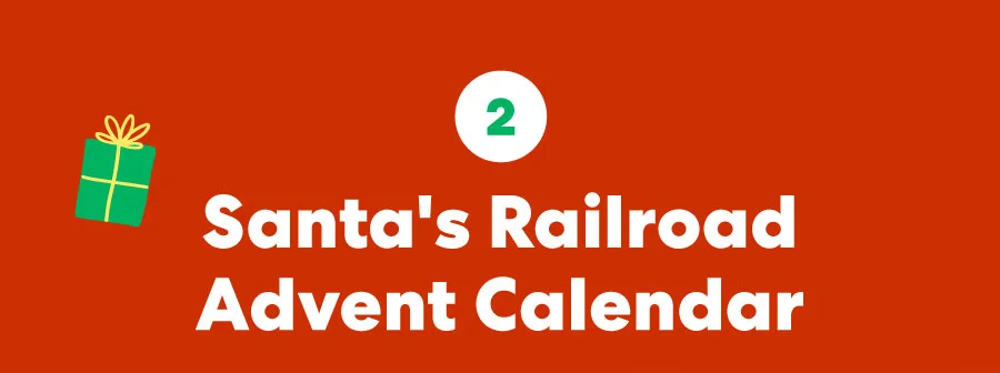 Santa's Railroad Advent Calendar
